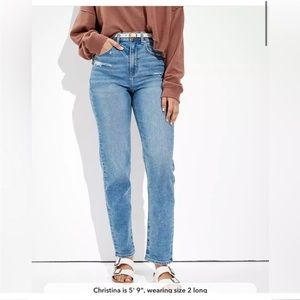 American Eagle straight leg mom jeans